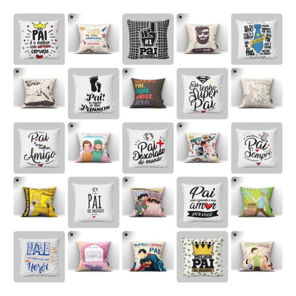 Pack Arquivos Dia dos Pais Caneca Camisa Almofadas Completo