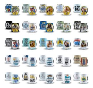 Pack Arquivos Dia dos Pais Caneca Camisa Almofadas Completo