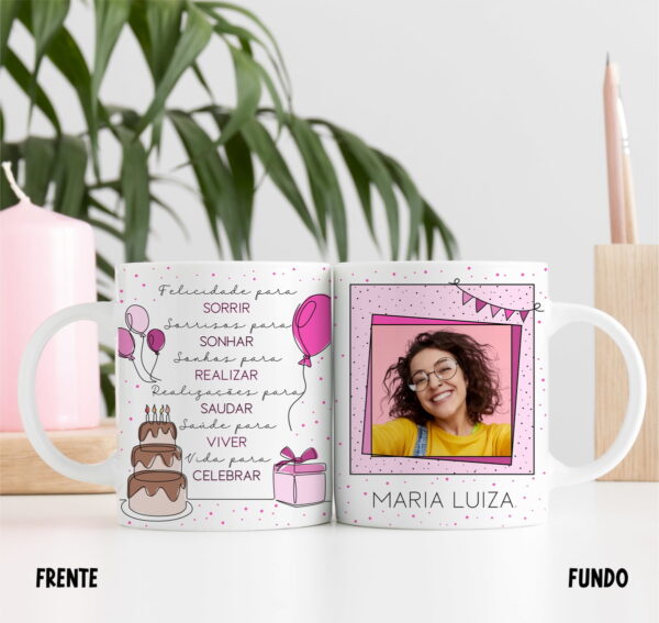 Pack Artes Caneca Aniversário