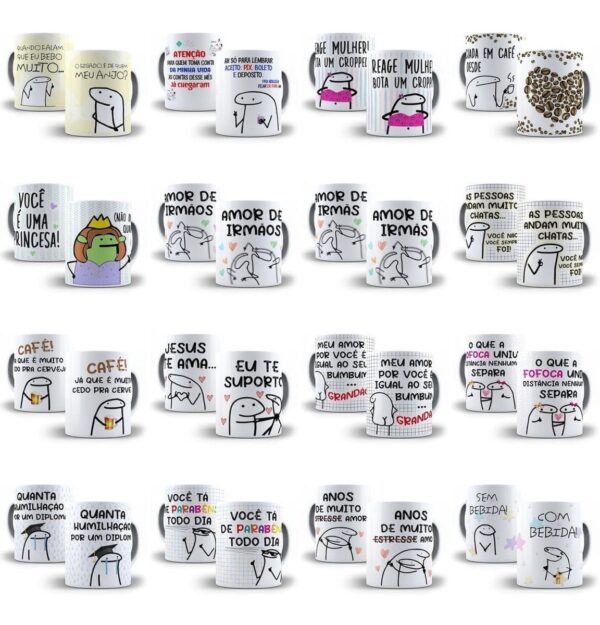 Pack Artes Caneca Bento Flork Memes 90 Arquivos Cdr E Png