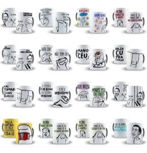 Pack Artes Caneca Bento Flork Memes 90 Arquivos Cdr E Png