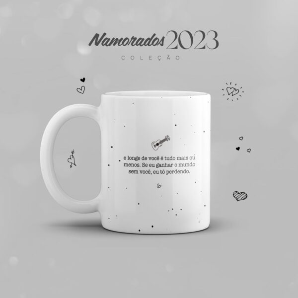 Pack Artes Caneca Dia dos Namorados 2023 + Frases Lettering