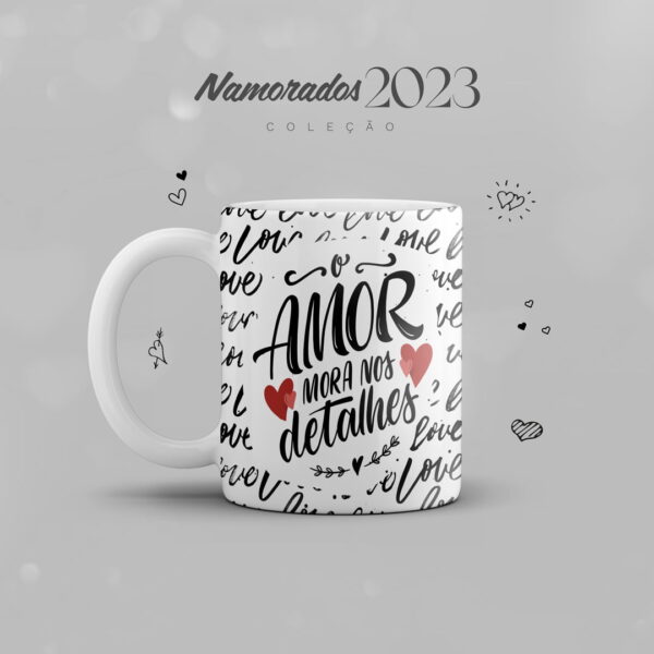 Pack Artes Caneca Dia dos Namorados 2023 + Frases Lettering