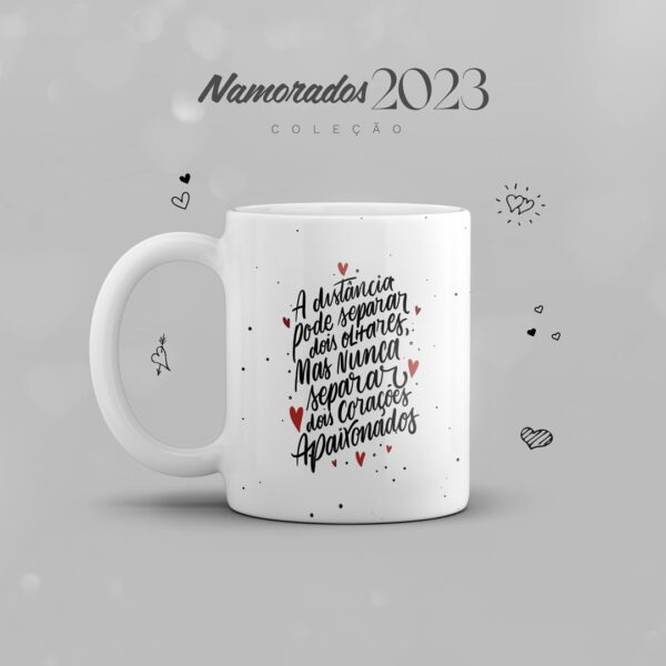 Pack Artes Caneca Dia dos Namorados 2023 + Frases Lettering