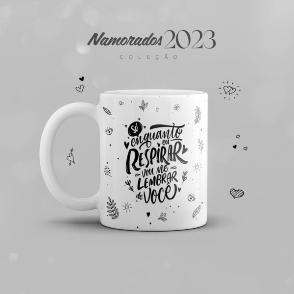 Pack Artes Caneca Dia dos Namorados 2023 + Frases Lettering