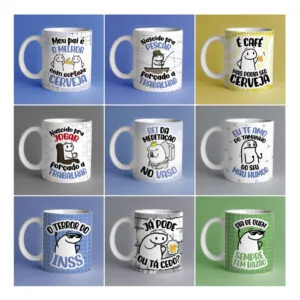 Pack Artes Caneca Super Pai Flork Pdf Editável Em Corel Draw