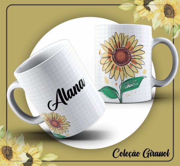 Pack Artes Canecas Girassóis