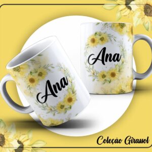 Pack Artes Canecas Girassóis