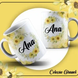 Pack Artes Canecas Girassóis 10 Pack Artes Canecas Girassóis
