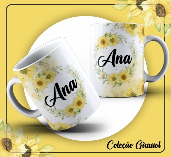 Pack Artes Canecas Girassóis