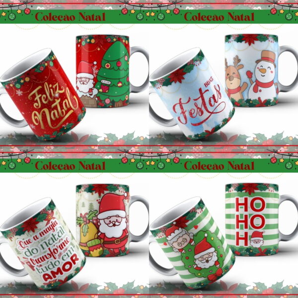Pack Artes Canecas Natal
