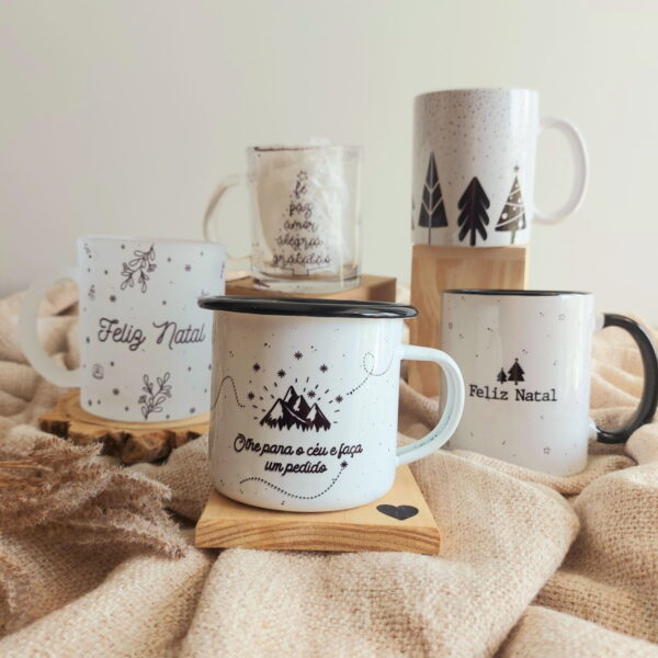 Pack Artes Canecas Natal Minimalista