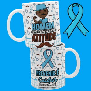 Pack Artes Canecas Novembro Azul - Arquivo Digital