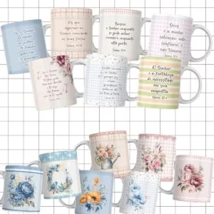 Pack Artes Canecas Versiculos Biblicos - Arquivo Digital