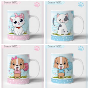 Pack Artes para Sublimação Caneca Pets - Arquivo Digital 2 Pack Artes para Sublimação Caneca Pets - Arquivo Digital