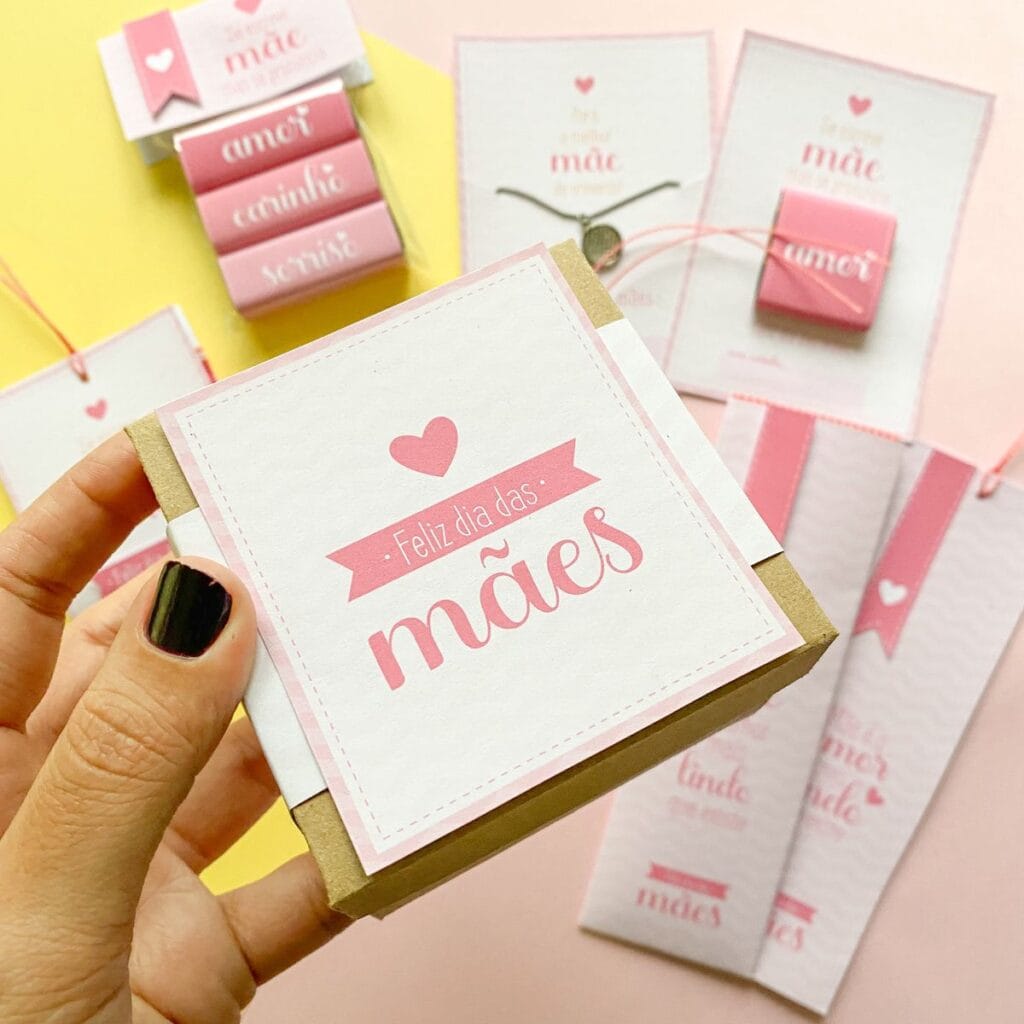 Pack Brindes e Mimos Dia das Mães P Imprimir Cortar e Montar