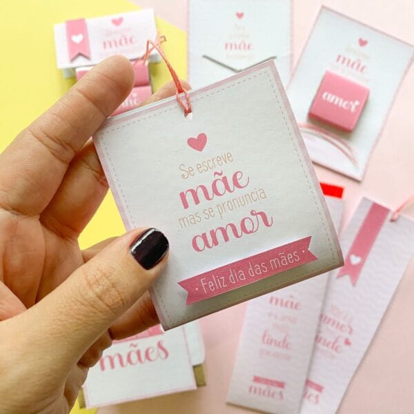 Pack Brindes e Mimos Dia das Mães P Imprimir Cortar e Montar - Imagem 2