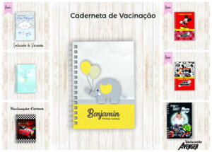 Pack Cadernetas Vacinas Menino
