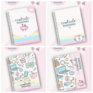 Pack Caderno Controle Financeiro Feminino