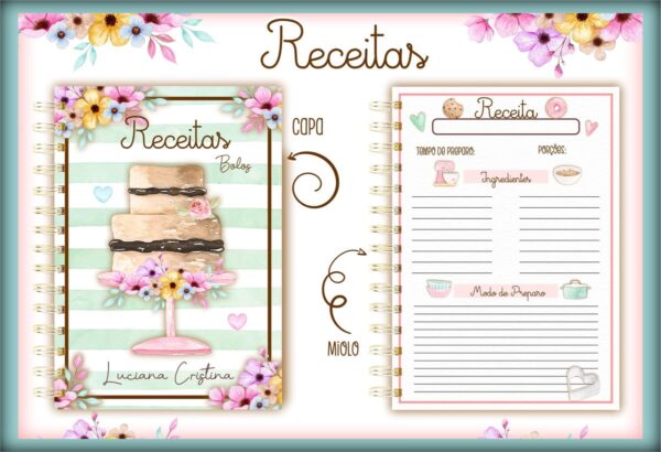 Pack Caderno de Receitas