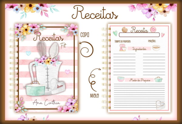 Pack Caderno de Receitas