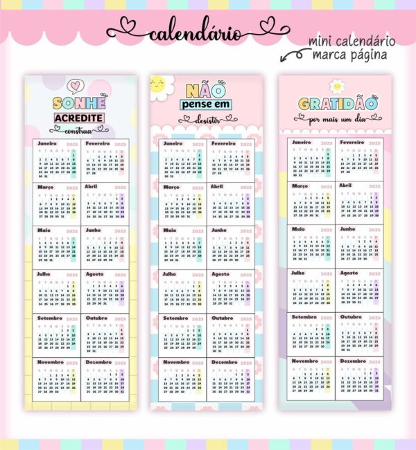 Pack Calendários 2023