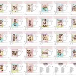 Pack Canecas Profissões 42 Pack Canecas Profissões