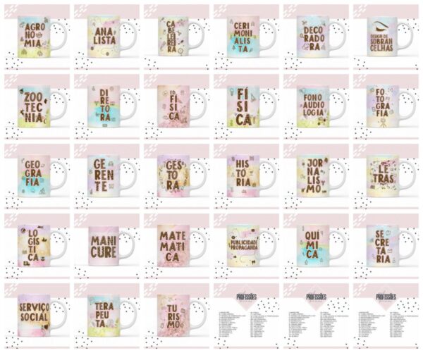 Pack Canecas Profissões
