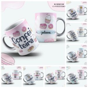 Pack Canecas Profissões Femininas