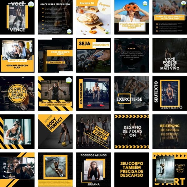 Pack Canva Academia 2.0 Template Canva 25 Artes + Bônus