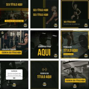 Pack Canva Academia Template Canva 10 Artes + Bônus