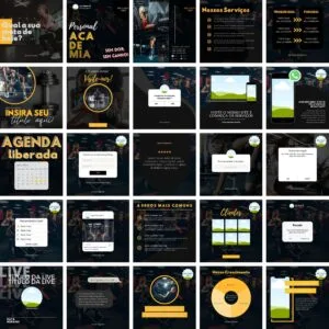 Pack Canva Academia Template Canva 25 Artes + Bônus