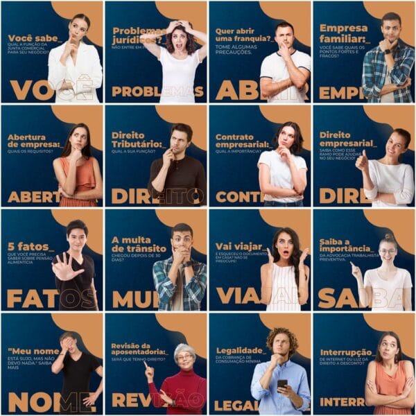 Pack Canva Advogado Advocacia Template Canva 200 Artes + Legendas