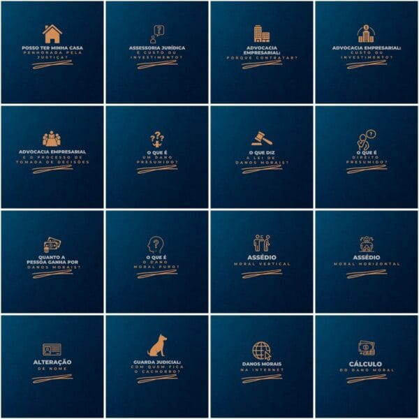 Pack Canva Advogado Advocacia Template Canva 200 Artes + Legendas