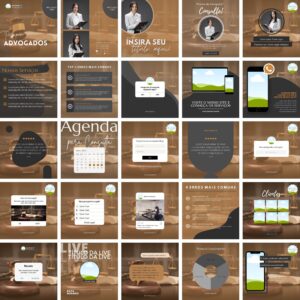 Pack Canva Advogados Advocacia Template Canva 25 Artes + Bônus