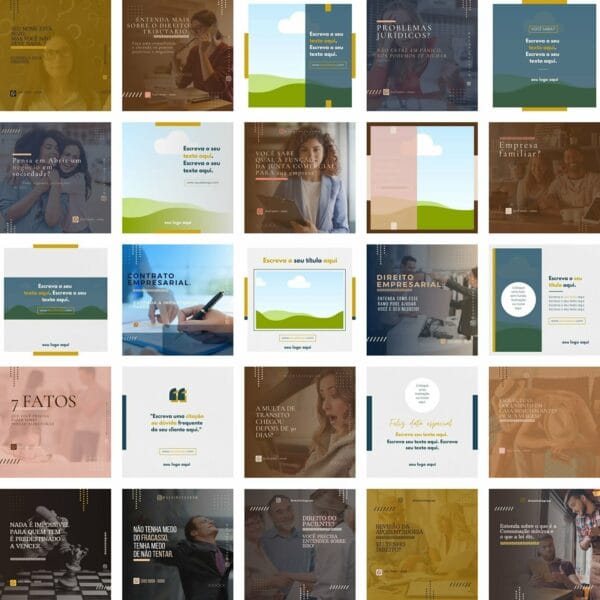 Pack Canva Advogados Template Canva 450 Artes + Bônus