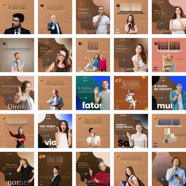 Pack Canva Advogados Template Canva 450 Artes + Bônus