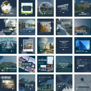 Pack Canva Arquitetura Arquiteto 2.0 Template Canva 25 Artes + Bônus