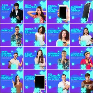 Pack Canva Assistência Técnica Celular Template Canva 200 Artes + Legendas