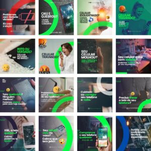 Pack Canva Assistencia Tecnica Celular Template Canva 40 Artes + Bônus