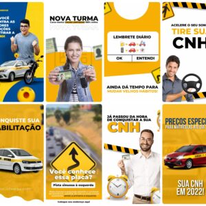 Pack Canva Auto Escola Template Canva 27 Artes Storie + Bônus