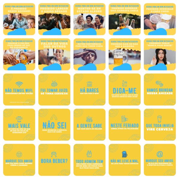 Pack Canva Bares Bar Cervejaria Template Canva 200 Artes + Legendas