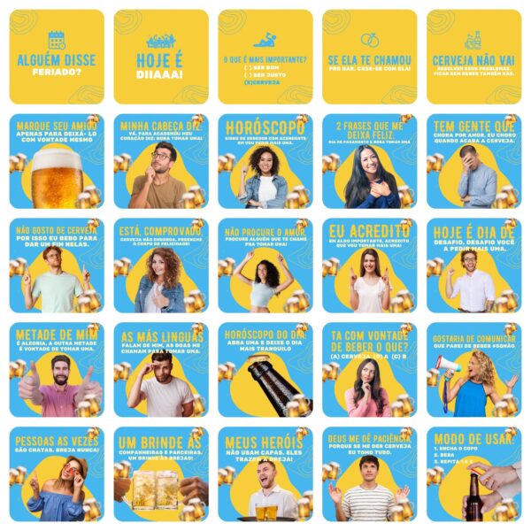 Pack Canva Bares Bar Cervejaria Template Canva 200 Artes + Legendas