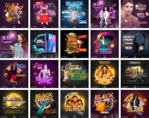 Pack Canva Black Friday Ofertas 3.0 Template Canva 20 Artes + Bônus