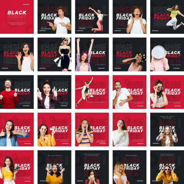 Pack Canva Black Friday Template Canva 200 Artes + Bônus