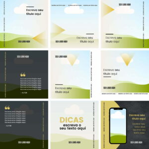 Pack Canva Business Empresarial Template Canva 12 Artes + Bônus