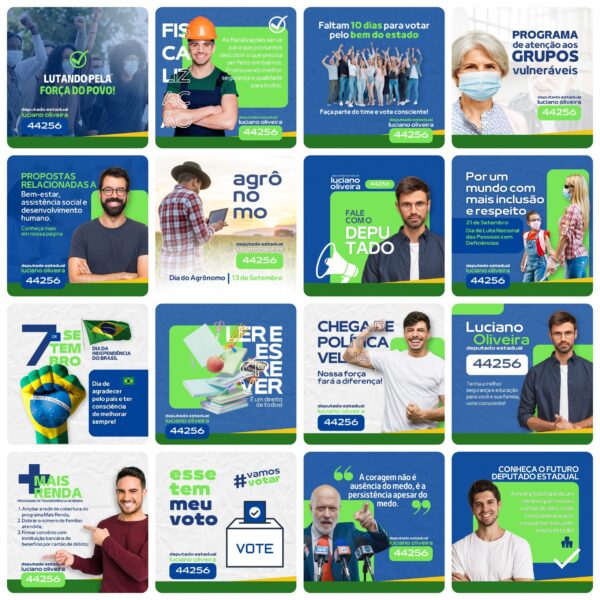 Pack Canva Campanha Política Eleições Template Canva 50 Artes + Bônus