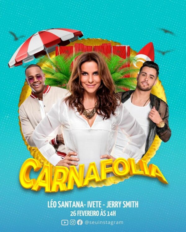 Pack Canva Carnaval Template Canva 24 Artes + Bônus