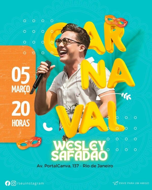 Pack Canva Carnaval Template Canva 24 Artes + Bônus
