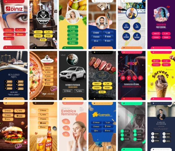 Pack Canva Cartão Interativo Virtual Template Canva 40 Artes + Bônus